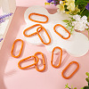 10Pcs Alloy Spring Gate Rings FIND-TA0009-25C-4