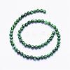 Synthetic Malachite Beads Strands G-F425-38-6mm-2