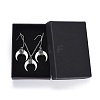 Shell Pendants Necklaces and Dangle Earrings Jewelry Sets SJEW-JS01021-2