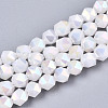 Electroplate Glass Beads Strands EGLA-T019-07C-1