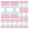 50Pcs Folding Paper Jewelry Display Cards ODIS-TA0001-07D-1