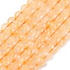 Natural Citrine Beads Strands G-E483-12-6mm-2