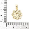 Brass Micro Pave Cubic Zirconia Pendants ZIRC-I356-16G-02-3