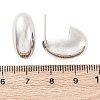 Oval Brass Stud Earrings EJEW-Q015-20B-P-5
