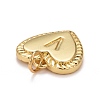 Rack Plating Real 18K Gold Plated Brass Pendants KK-E260-01G-V-3