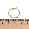 304 Stainless Steel Rhinetsone Open Cuff Rings for Women RJEW-K301-07G-6