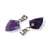 Natural Amethyst Pendants G-N349-18P-01-2