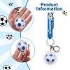 Soccer Keychain Cool Soccer Ball Keychain with Inspirational Quotes Mini Soccer Balls Team Sports Football Keychains for Boys Soccer Party Favors Toys Decorations JX297B-3