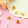 Natural Topaz Jade Connector Charms PALLOY-YW0001-55-5