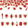 48Pcs 12 Styles Alloy Rhinestone Cabochons MRMJ-TA0001-45B-1