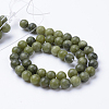 Natural Xinyi Jade/Chinese Southern Jade Beads Strands G-T055-8mm-15-3