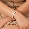 304 Stainless Steel Enamel Cuff Bangles for Women FS-WGB70EE-01-3