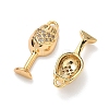 Brass Micro Pave Cubic Zirconia Pendants KK-A281-22G-01-2