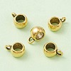Tibetan Style Alloy Rondelle Tube Bails TIBE-YW0001-45AG-1