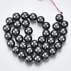 Non-magnetic Synthetic Hematite Beads Strands LS-G-Q892-12mm-3