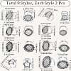 16Pcs 8 Style Adjustable Alloy Finger Rings Components FIND-SC0008-65-2