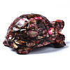 Tortoise Assembled Natural Bronzite & Synthetic Imperial Jasper Model Ornament G-N330-39B-01-2