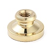 Texture Theme Roung Brass Stamp Head LS-AJEW-M036-06O-G-3