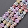 Crackle Glass Beads Strands GLAA-S192-B-008B-1