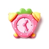 Deep Pink Cute Opaque Resin Cabochon CRES-I040-01F-1