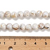 Assembled Synthetic Stone and Trochus Shell Beads Strands G-B128-08B-01-4