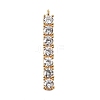Brass Micro Pave Cubic Zirconia Pendants KK-F901-03B-G-1