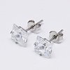 Cubic Zirconia Ear Studs LS-STAS-E051-2C-1
