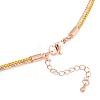 Braided Polycotton Cord Necklaces Making MAK-F038-B-RG-3