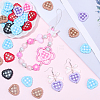 30Pcs Printed Opaque Acrylic Beads OACR-SC0002-75-4