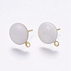 Ion Plating(IP) 304 Stainless Steel Stud Earring Findings STAS-P203-A06-02-1