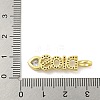 Word DIOS Rack Plating Brass Micro Pave Clear Cubic Zirconia Pendants X-KK-Z053-11G-02-3