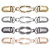 4Pcs 4 Colors Retro Alloy Cardigan Clips FIND-ME0002-40-1