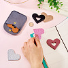 6Pcs 6 Styles PU Leather Bookmarks AJEW-TA0002-03-6