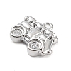 Brass Micro Pave Cubic Zirconia Pendants KK-K276-05P-2