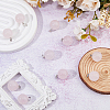 10Pcs Natural Rose Quartz Pendants G-HS0001-05-4