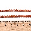 Natural Red Agate Beads Strands G-G343-B02-4mm-5