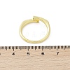 Brass Micro Pave Cubic Zirconia Cuff Rings RJEW-S400-12G-5