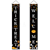 Halloween Hanging Polyester Sign for Home Office Front Door Porch Welcome Decorations HJEW-WH0011-20C-1