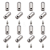 Zinc Alloy End Caps FIND-PH0001-48P-WH-1