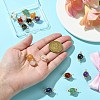 16Pcs 8 Style Natural Gemstone Connector Charms PALLOY-CJ00053-4