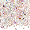 114Pcs Transparent Electroplate Glass Beads GLAA-PA0001-17B-1