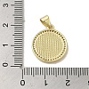 Brass Micro Pave Clear Cubic Zirconia Pendants KK-I708-03A-G-3