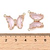 Brass Pave Faceted Glass Connector Charms FIND-Z020-03Q-3