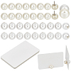 20Pcs ABS Plastic Pearl Pin JEWB-BC0001-16B-1