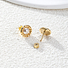 Elegant Flat Round 201 Stainless Steel Stud Earrings DL3437-3