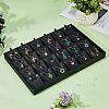 24-Slot Rectangle PU Leather Pendant Display Holder ODIS-WH0043-66-5