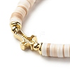 Polymer Clay Heishi Beads Stretch Bracelet for Women BJEW-JB07207-04-6