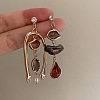 Zinc Alloy Resin Dangle Earrings FS-WG0D0C1-01-3