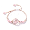 Handmade Dry Pressed Flower Link Bracelet for Girl Women BJEW-C004-01H-1