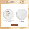 Velvet Cover Plastic Couple Ring Box VBOX-WH20001-02A-2